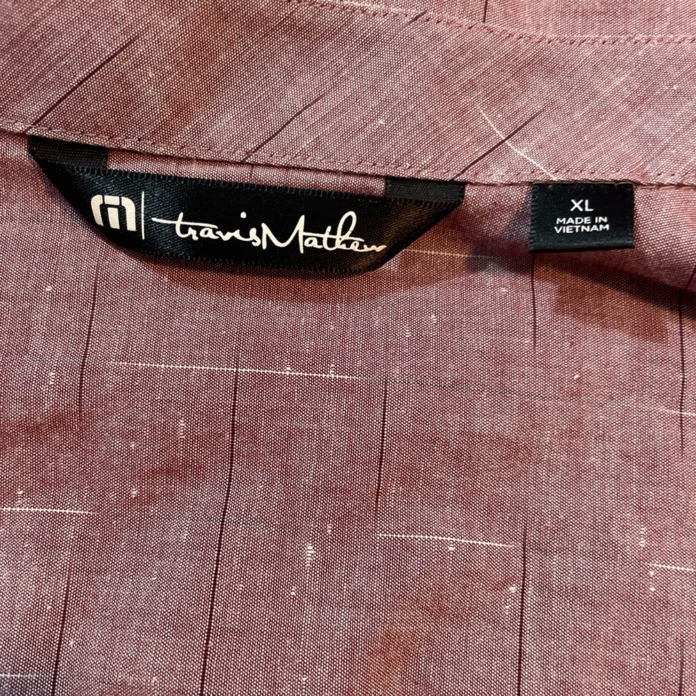 Travis Mathew Xl Short Sleeved Button Up Cotton S… - image 3